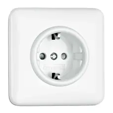 THPG SCHUKO PRISE AVEC OBTURATEURS DUROPLAST BLANC