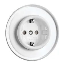 THPG SCHUKO PRISE AVEC OBTURATEURS DUROPLAST BLANC