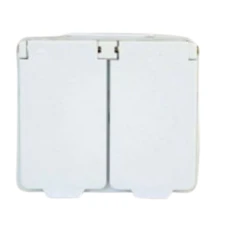 STRÖMFORS 2-GANG SCHUKO SOCKET OUTLET IP44
