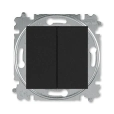 LEVIT ANTHRACITE 2-GANG 1-WAY SWITCH