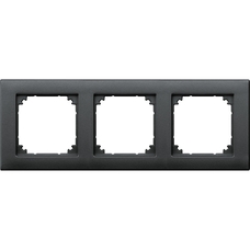 MERTEN M-PLAN ANTHRACITE 3-GANG FRAME
