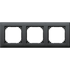 MERTEN M-PLAN ANTHRACITE 3-GANG FRAME