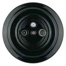 FND TV/R/SAT PRISE TERMINAL PORCELAINE NOIRE