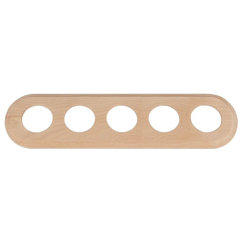 FND PLAQUE 5-POSTES BOIS