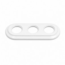 FND PLAQUE 3-POSTES PORCELAINE BLANCHE