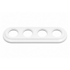 FND PLAQUE 4-POSTES PORCELAINE BLANCHE