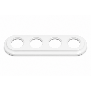 FND PLAQUE 4-POSTES PORCELAINE BLANCHE