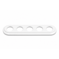 FND PLAQUE 5-POSTES PORCELAINE BLANCHE