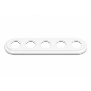 FND PLAQUE 5-POSTES PORCELAINE BLANCHE