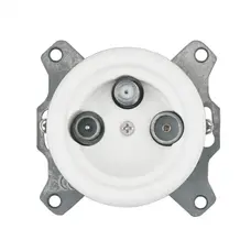 FND TV/R/SAT PRISE TERMINAL PORCELAINE BLANCHE