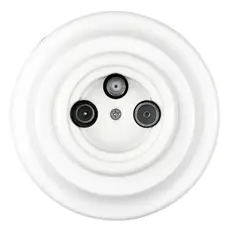 FND TV/R/SAT PRISE TERMINAL PORCELAINE BLANCHE