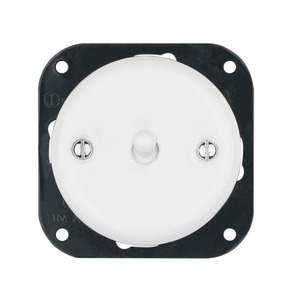 FND INTERRUPTEUR VA-ET-VIENT PORCELAINE BLANCHE TYPE 1