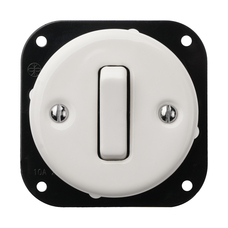 FND INTERRUPTEUR VA-ET-VIENT PORCELAINE BLANCHE