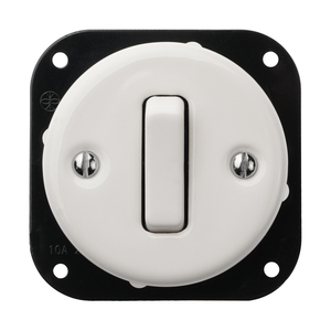 FND INTERRUPTEUR VA-ET-VIENT PORCELAINE BLANCHE