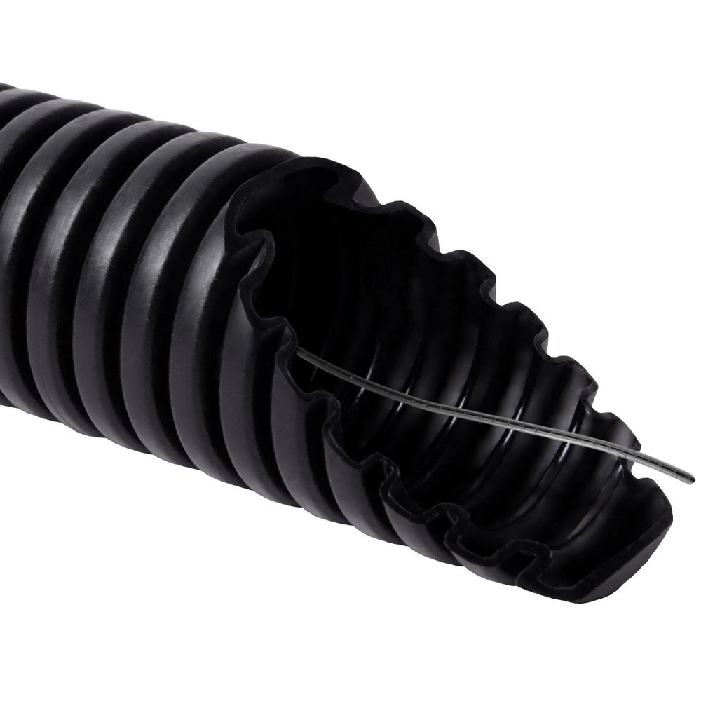 PVC 16MM 750N 50M BLACK CORRUGATED CONDUITS