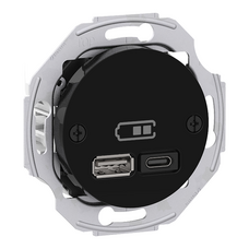 RENOVA USB A+C CHARGEUR NOIR