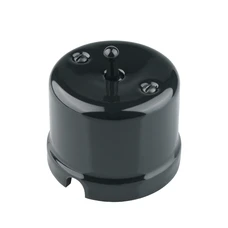 FND SAILLIE BOUTON POUSSOIR UNIPOLAIRE PORCELAINE NOIRE TYPE 1
