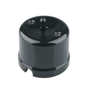 FND SAILLIE INTERRUPTEUR VA-ET-VIENT PORCELAINE NOIRE TYPE 1