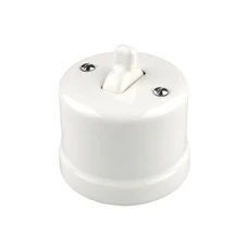 FND SAILLIE BOUTON POUSSOIR UNIPOLAIRE PORCELAINE BLANCHE TYPE 4