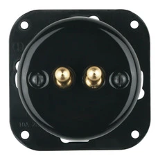 FND BOUTON POUSSOIR DOUBLE PORCELAINE NOIRE TYPE 2