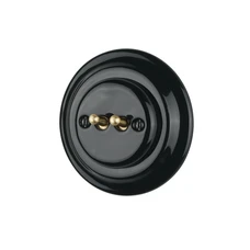 FND BOUTON POUSSOIR DOUBLE PORCELAINE NOIRE TYPE 2