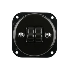 FND BOUTON POUSSOIR DOUBLE PORCELAINE NOIRE TYPE 4