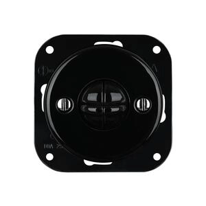 FND INTERRUPTEUR DOUBLE VA-ET-VIENT PORCELAINE NOIRE TYPE 5
