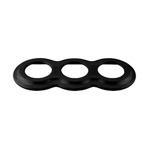 FND PLAQUE 3-POSTES PORCELAINE NOIRE TYPE 2