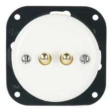 FND INTERRUPTEUR DOUBLE VA-ET-VIENT PORCELAINE BLANCHE TYPE 2