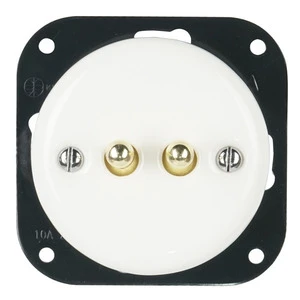 FND INTERRUPTEUR DOUBLE VA-ET-VIENT PORCELAINE BLANCHE TYPE 2