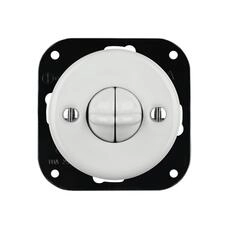 FND INTERRUPTEUR DOUBLE VA-ET-VIENT PORCELAINE BLANCHE TYPE 5