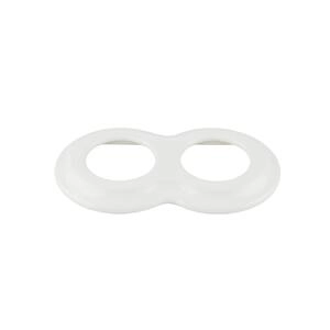FND PLAQUE 2-POSTES PORCELAINE BLANCHE TYPE 2