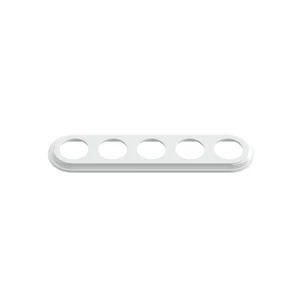 FND PLAQUE 5-POSTES PORCELAINE BLANCHE