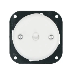 FND INTERRUPTEUR VA-ET-VIENT PORCELAINE BLANCHE TYPE 1