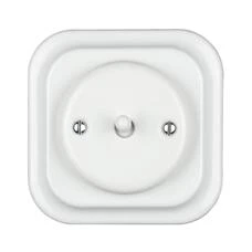 FND INTERRUPTEUR VA-ET-VIENT PORCELAINE BLANCHE TYPE 1