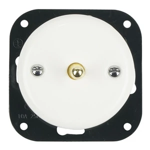 FND INTERRUPTEUR VA-ET-VIENT PORCELAINE BLANCHE TYPE 2