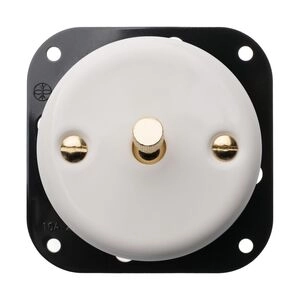 FND INTERRUPTEUR VA-ET-VIENT PORCELAINE BLANCHE TYPE 3