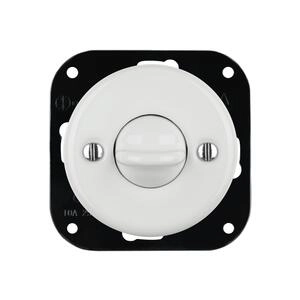 FND INTERRUPTEUR VA-ET-VIENT PORCELAINE BLANCHE TYPE 5