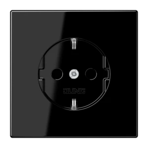 JUNG LS BLACK SOCKET OUTLET