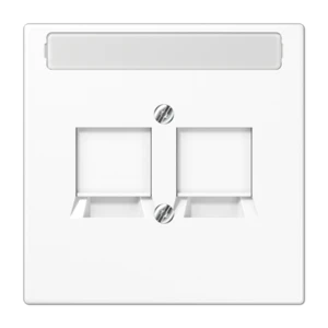 JUNG LS WHITE 2XKEYSTONE CENTRE PLATE (DELIVERY 1-3 WEEKS)