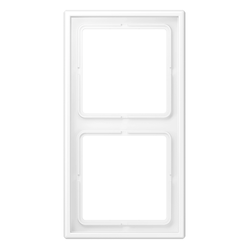 JUNG LS WHITE MATT 2-GANG COVER FRAME