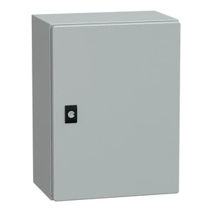 CRN 400X300X200 IP66 IK10 RAL7035 STEEL ENCLOSURE + MOUNTING PLATE