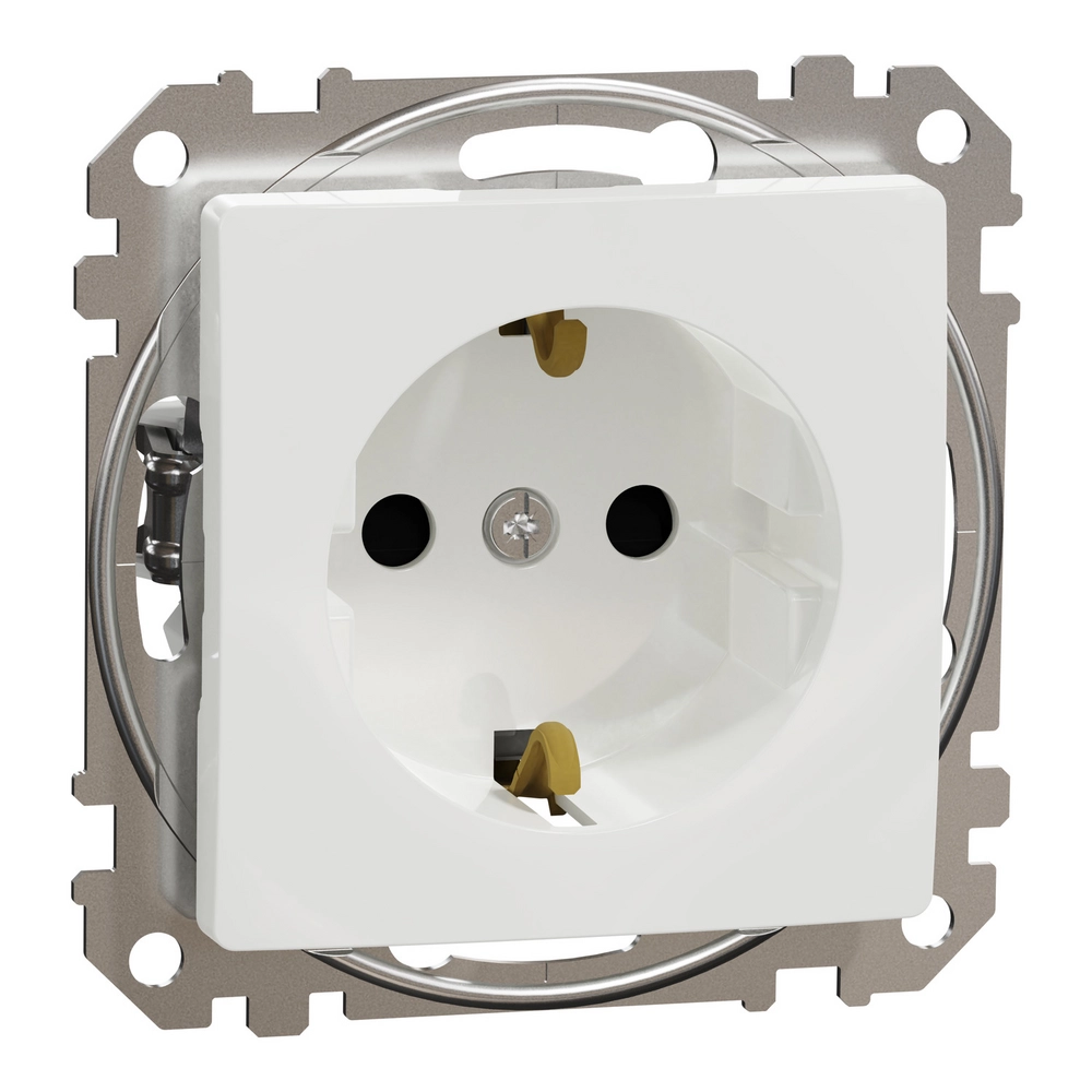 SEDNA DESIGN & ELEMENTS 1-GANG SOCKET OUTLET WHITE