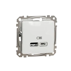 SEDNA DESIGN & ELEMENTS, USB CHARGER A+C, 2,4A, WHITE