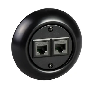 RENOVA CAT6 2XRJ45 PRISE INTERNET NOIR