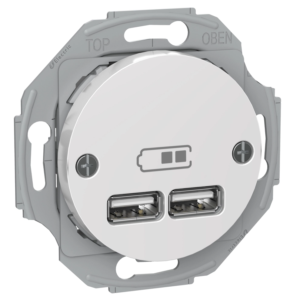 RENOVA DOUBLE USB CHARGEUR BLANC