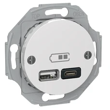 RENOVA USB A+C CHARGEUR BLANC