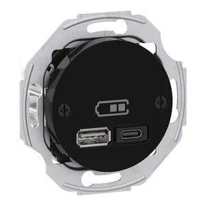 RENOVA USB A+C CHARGEUR NOIR